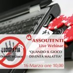 locandina webinar Ludopatia