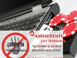 locandina webinar Ludopatia