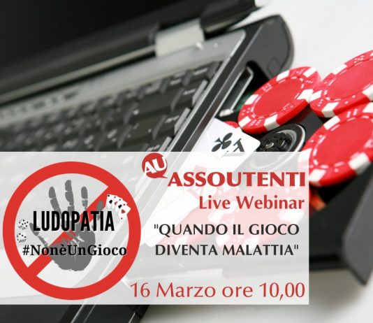 locandina webinar Ludopatia