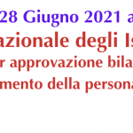 Venerdi’ 28 Giugno 2021 alle ore 15,00